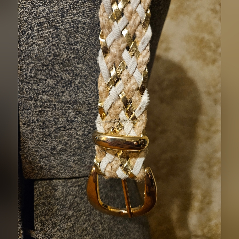 Vintage 80s Boho Style Braided Belt - Picture 5 of 7